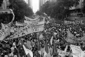 Rally for ‘Diretas Já’ (direct elections now) rally