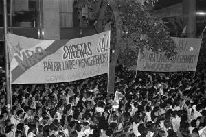 Rally for ‘Diretas Já’ (direct elections now) rally