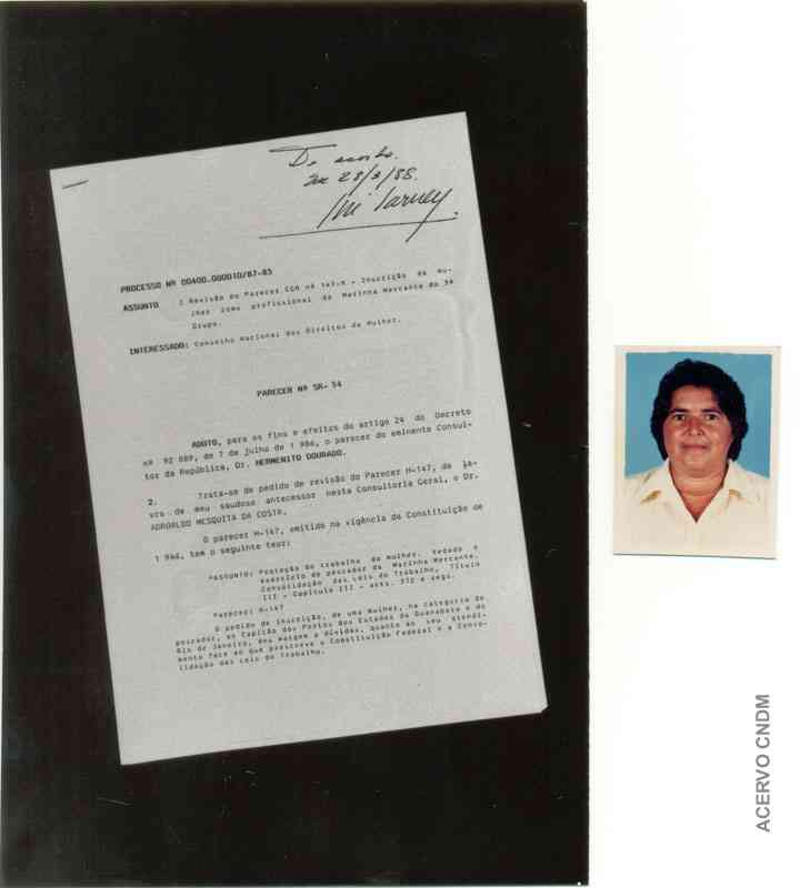 Primeira mulher pescadora autorizada pelo Ministério da Justiça