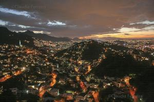 AERIAL VIEW OF RIO DE JANEIRO HILLS