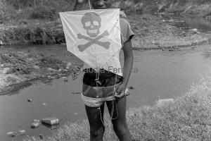 Portrait Of A Boy With A Kite