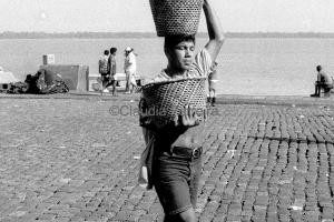  Carrying Açai Baskets At The Port Of Belem