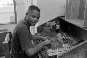 Rolling Cigars In A Factory 