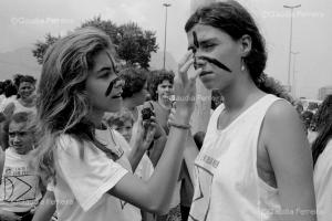 Demonstration of students and their families against the lack of teachers in schools