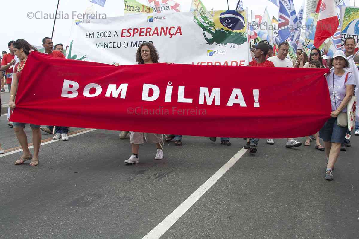 PRESIDENTIAL  CAMPAIGN WALK IN SUPPORT OF DILMA ROUSSEFF