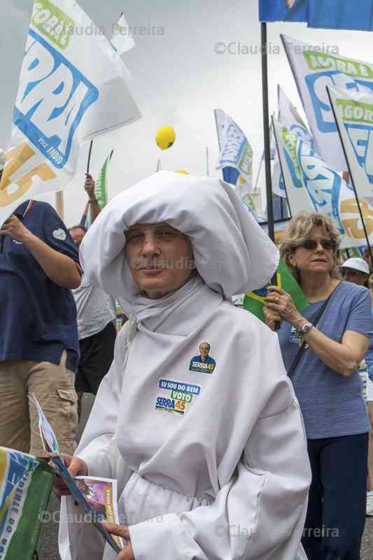 CAMPANHA PRESIDENCIAL, CAMINHADA EM APOIO A JOSÉ SERRA 