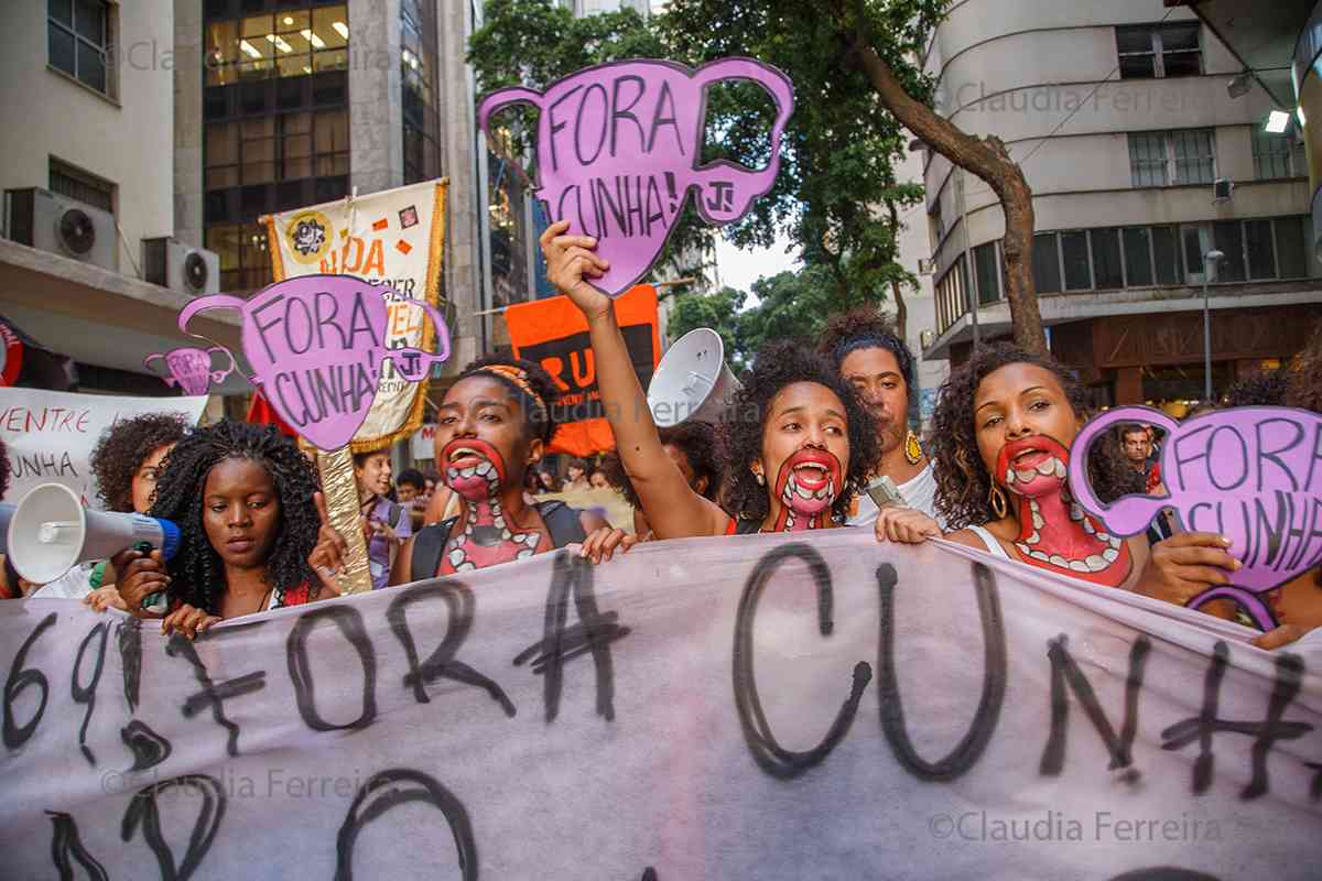 The "Women Against Cunha" Protest