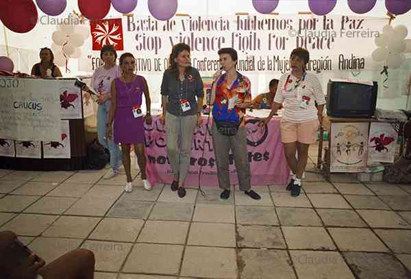 4th Women's World Conference - NGO Forum, Latin American and Caribbean Tent, Diversity Tent